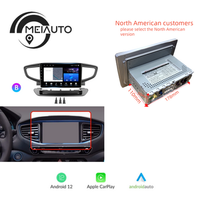 9" Android Head Unit: Ultimate Multimedia Experience For Hyundai Ioniq AE 2016-2023 with GPS Navigation System No 2din 8G+128G