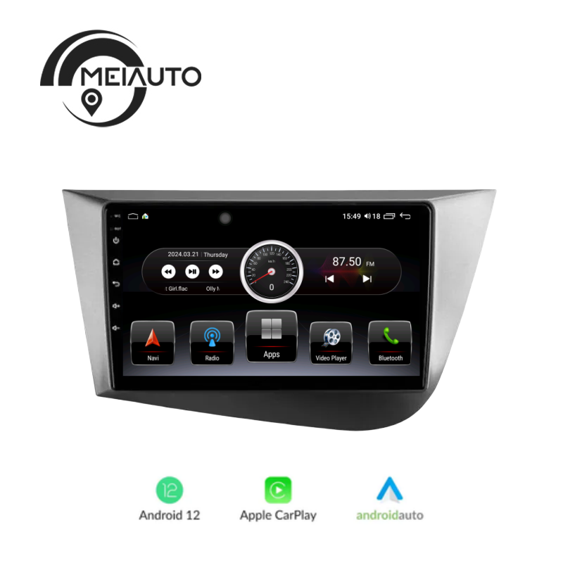 "Drive Smarter: Android Car Stereo Radio Head Unit Player for Seat Leon2 MK2 Altea XL 2004-2015, Navigation GPS, Carplay, Plug And Play System"