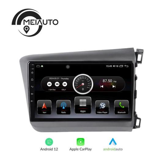 "Upgrade Your Honda Civic 9 FB FK FD 2011-2015 with 9-Inch Android Auto Car Radio Multimedia Player: GPS Navigation, Plug and Play, DSP Head Unit"