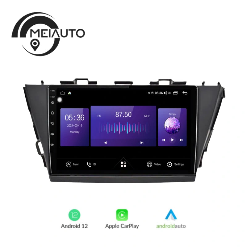 Car AndroidAuto Carplay Radio Player For Toyota Prius Plus V Alpha LHD RHD 2012-2017 Head Unit Plug And Play Navi GPS