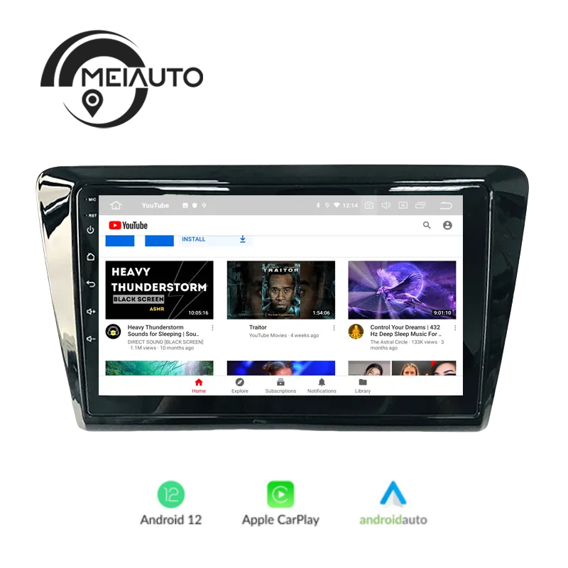 "Transform Your Driving Experience: 9-inch Android Auto Car Radio Multimedia GPS Player for Skoda Rapid 2013-2020, Bluetooth 5.0, Built-in 4G, Plug And Play"