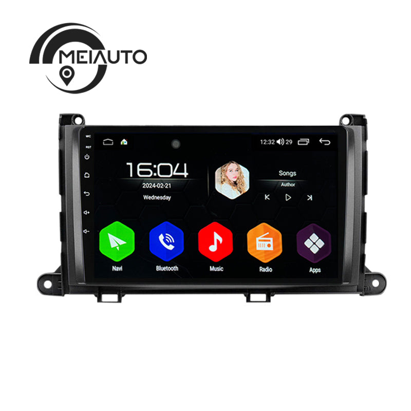 Car Stereo Android 12 Apple Carplay For Toyota Sienna 3 XL30 2010-2014 GPS Navigation Head Unit Radio