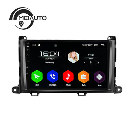 Car Stereo Android 12 Apple Carplay For Toyota Sienna 3 XL30 2010-2014 GPS Navigation Head Unit Radio