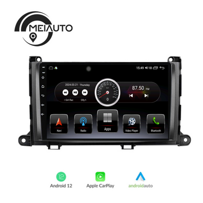 Car Stereo Android 12 Apple Carplay For Toyota Sienna 3 XL30 2010-2014 GPS Navigation Head Unit Radio