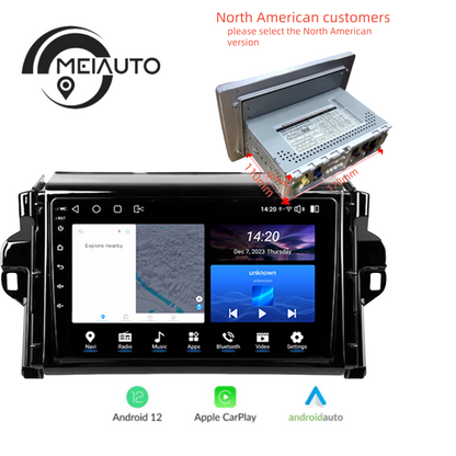 Android 12 Car Radio for Toyota Fortuner 2 SW4 2015 2016 2017 2018 2019 2020 2021 2022, 9 inch Touch Screen Car Stereo, Apple Carplay Android Auto Steering Wheel Control Bluetooth Hi-Fi Audio