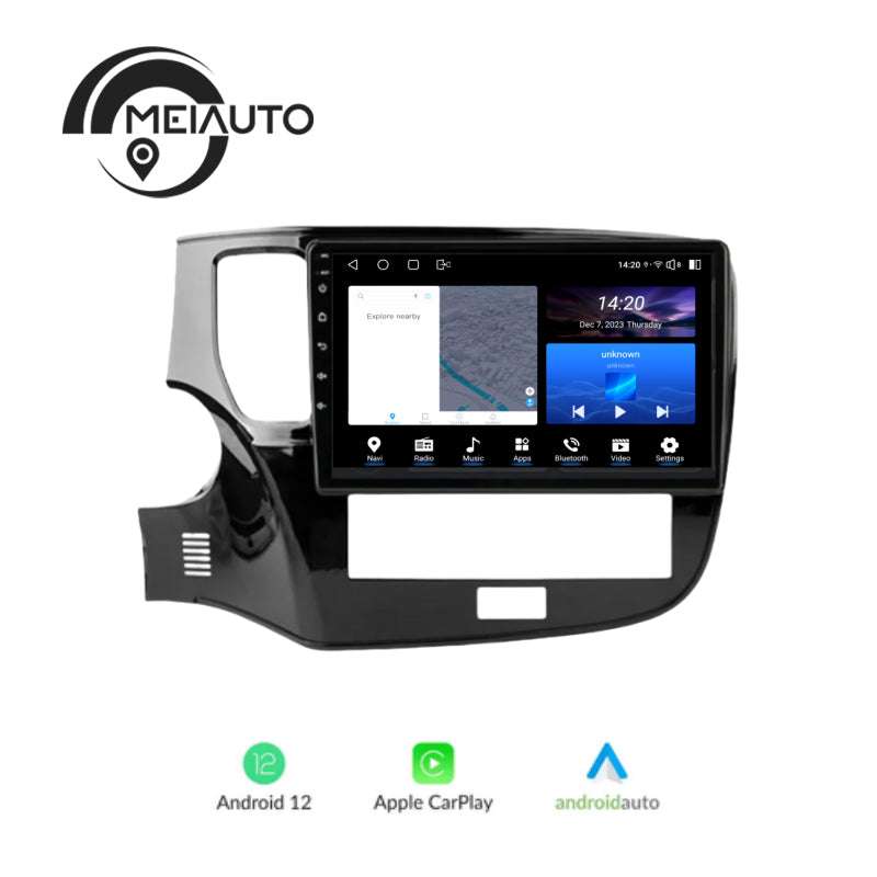 Car Video Player Navigation GPS Head Unit For Mitsubishi Outlander 3 III GF0W GF0W GG0W 2018-2021 Car Intelligent System