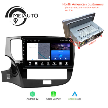 Car Video Player Navigation GPS Head Unit For Mitsubishi Outlander 3 III GF0W GF0W GG0W 2018-2021 Car Intelligent System