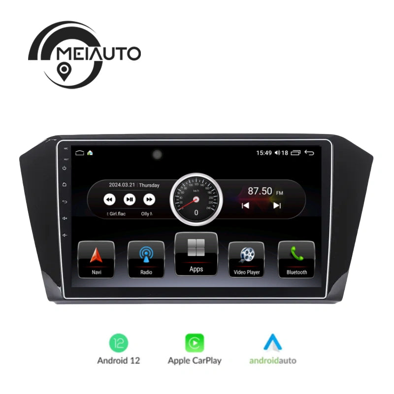 "Upgrade Your VW Passat B8 Magotan: Plug-and-Play Car Android Radio Media Player Head Unit with Stereo GPS Navigation, Ideal for 2015-2020 Models"