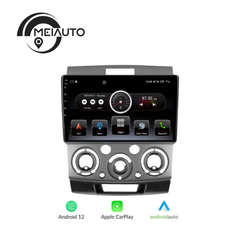 "Upgrade Your Ford Ranger 2, Everest 2, Mazda BT-50 J97M 2006-2011: 9-Inch Car Android Auto CarPlay Radio GPS, Head Unit Plug and Play"