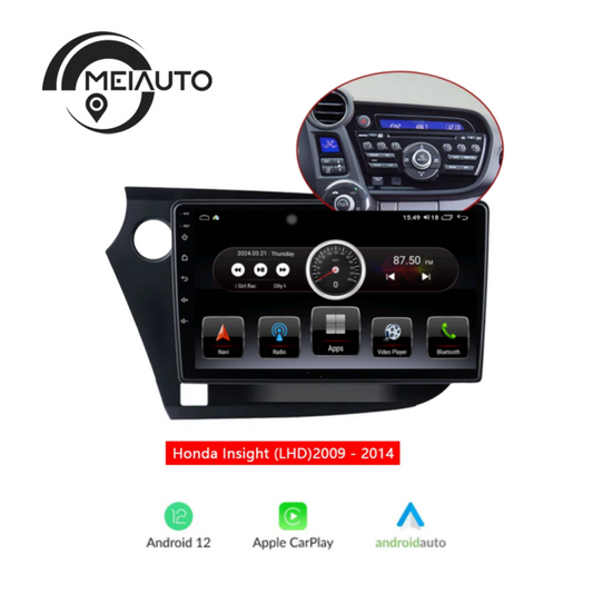 "Upgrade Your Honda Insight 2 2009-2014: Car Stereo Android Auto CarPlay Radio Player with Navigation GPS, Head Unit Plug and Play"