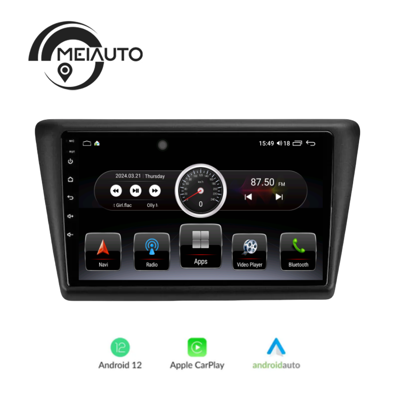 "Transform Your Driving Experience: 9-inch Android Auto Car Radio Multimedia GPS Player for Skoda Rapid 2013-2020, Bluetooth 5.0, Built-in 4G, Plug And Play"