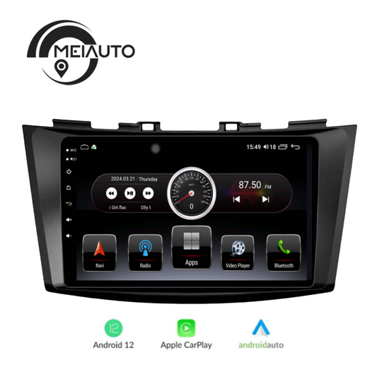 "Enhance Your Drive with 9-Inch Head Unit Car Stereo Multimedia Player for Suzuki Swift 4 2011-2017: Navigation GPS, CarPlay, Android Auto, Plug and Play"