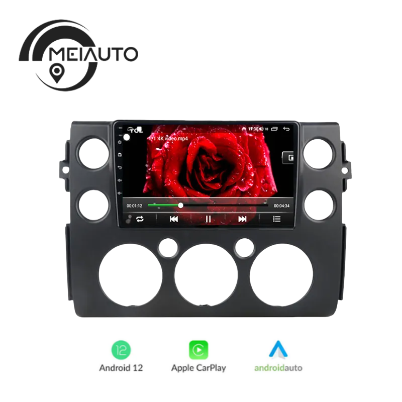 9 inch Android Auto Carplay Car Stereo Radio Player For Toyota FJ Cruiser J15 2006-2020 GPS Navigation Head Unit Plug And Play