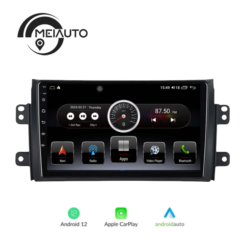 "Enhance Your Drive with Android Car Radio Players for Suzuki SX4 1 & Fiat Sedici 189: Stereo Audio, Plug and Play Head Unit"