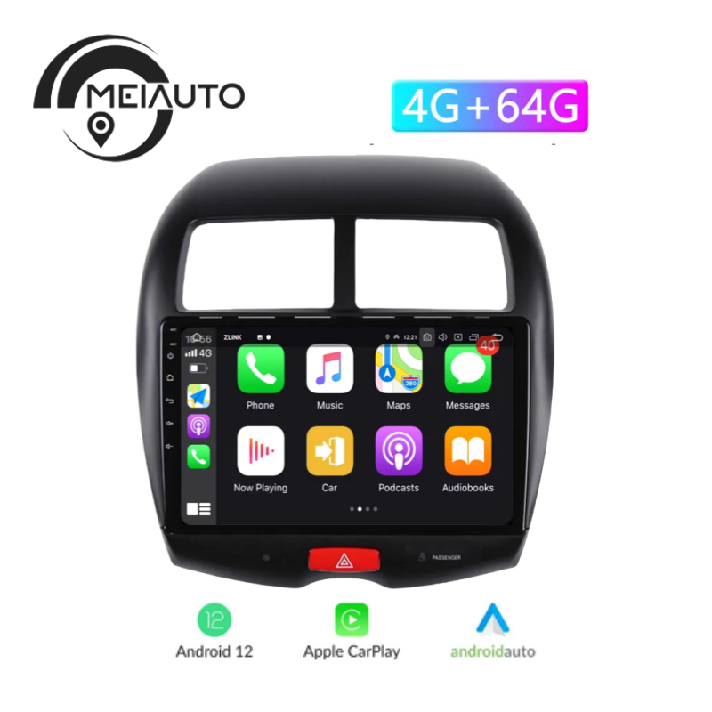 10.2 inch 4G+64G 2.5D QLED Car Stereo Android Radio Multimedia Player For Mitsubishi ASX 2010-2018 GPS Navigation DSP Head Unit