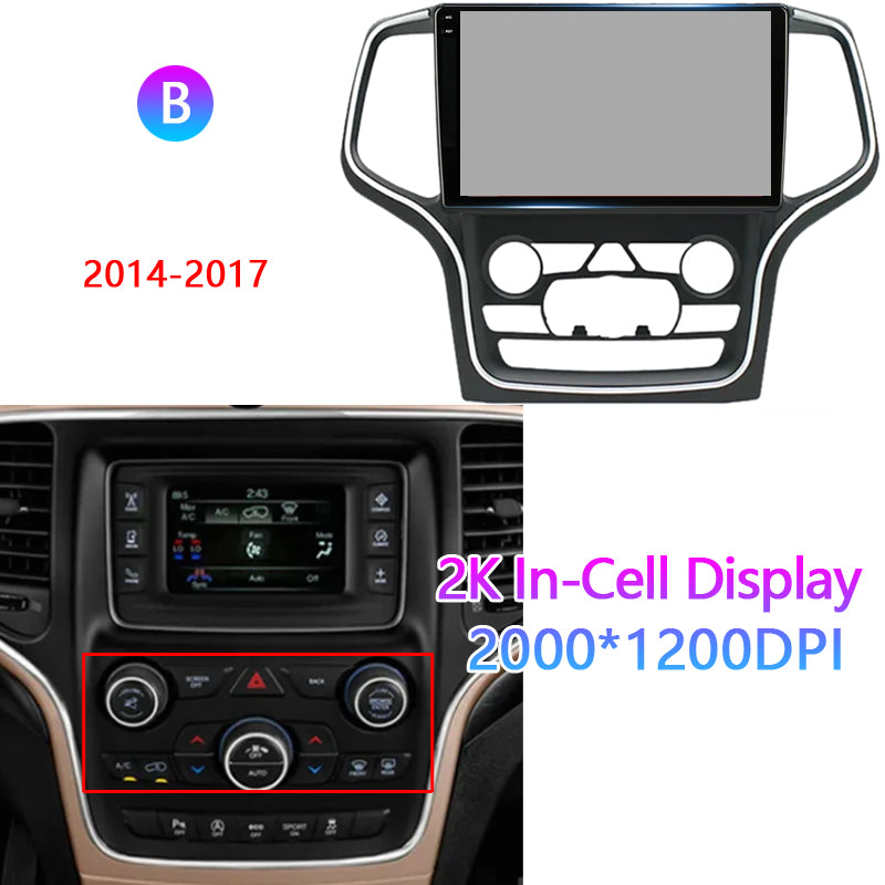 Car Stereo Audio Radio Multimedia Video Player Navigation GPS For Jeep Grand Cherokee WK2 2008-2017 Head Unit 8G+128G