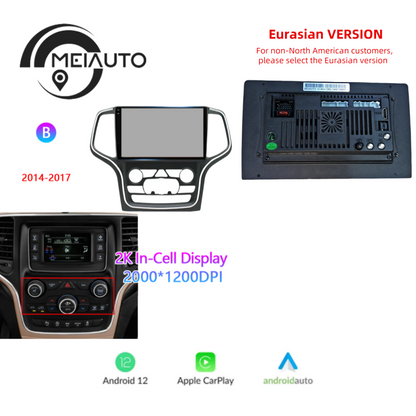 Car Stereo Audio Radio Multimedia Video Player Navigation GPS For Jeep Grand Cherokee WK2 2008-2017 Head Unit 8G+128G