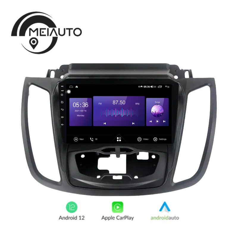 9INCH Car Android Auto Carplay Radio Player Navigation GPS For Ford C-Max Kuga 2 Escape 3 2012-2019Head Unit Plug And Play