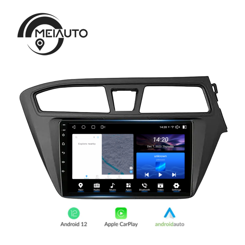 9" Android Head Unit For Hyundai i20 2 II GB 2014-2018 - Multimedia, Navigation, Safety Sans DVD. Drive Smart with Idoing into the Future!