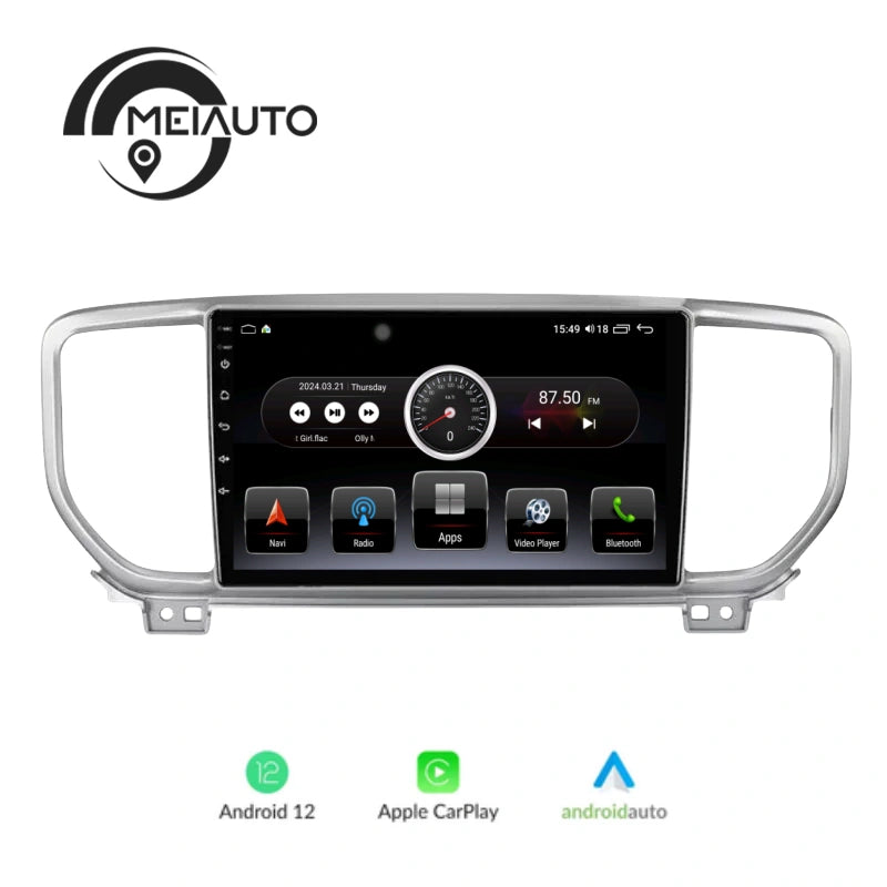 "9-inch Android Head Unit for Kia Sportage 4 QL KX5 2016-2019: GPS Navigation, CarPlay, Auto, Plug-and-Play"