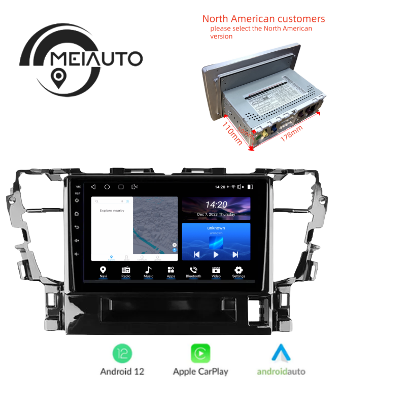 10.2 inch Car Stereo Android Head Unit For Toyota Alphard H30 2015-2020 Radio Multimedia Video Player Navigation GPS No 2din