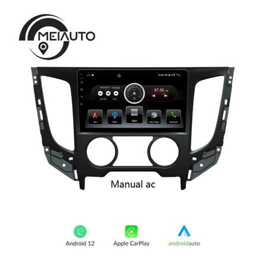 "Transform Your Mitsubishi Triton 2015-2019 Driving Experience: Android Car Intelligent System Radio Audio Player with GPS Navigation, QLED Stereo Head Unit"