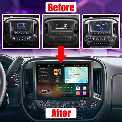 13.1inch Car Stereo Android Radio Player Head Unit For Chevy Chevrolet Silverado GMC Sierra 2014-2019 2k screen 1920*1200 Android Auto Carplay