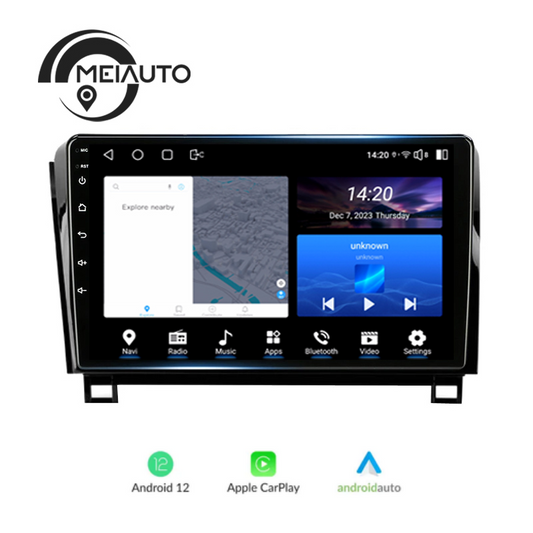 Android 12 Car Radio for Toyota Tundra XK50 2007-2013 Toyota Sequoia XK60 2008-2017, 9 inch Touch Screen Car Stereo, Apple Carplay Android Auto Steering Wheel Control Bluetooth Hi-Fi Audio