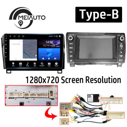 Android 12 Car Radio for Toyota Tundra XK50 2007-2013 Toyota Sequoia XK60 2008-2017, 9 inch Touch Screen Car Stereo, Apple Carplay Android Auto Steering Wheel Control Bluetooth Hi-Fi Audio