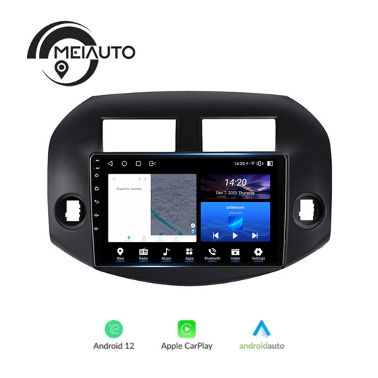 Android 12 Car Radio for Toyota RAV4 3 XA30 2005-2013, 10.2 inch Touch Screen Car Stereo, Apple Carplay Android Auto Steering Wheel Control Bluetooth Hi-Fi Audio