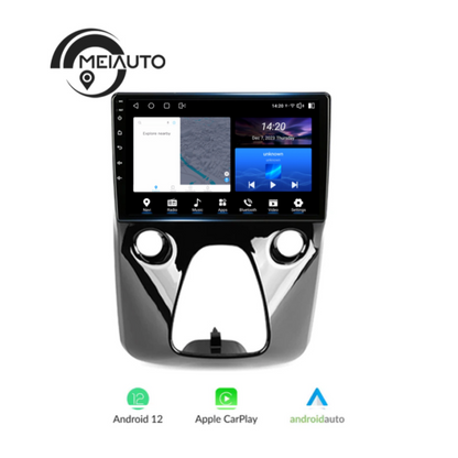 Android 12 Car Radio for For Peugeot 108 For Toyota Aygo B40 2014-2021, 9 inch Touch Screen Car Stereo, Apple Carplay Android Auto Steering Wheel Control Bluetooth Hi-Fi Audio