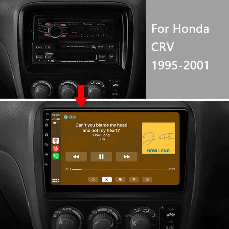 Android 12 Car Radio for Honda CR-V CRV 1995 1996 1997 1998 1999 2000 2001, 9 inch Touch Screen Car Stereo, Apple Carplay Android Auto Steering Wheel Control Bluetooth Hi-Fi Audio