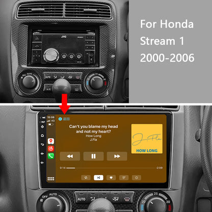 Android 12 Car Radio for Honda Stream 1 2000 2001 2002 2003 2004 2005 2006, 9 inch Touch Screen Car Stereo, Apple Carplay Android Auto Steering Wheel Control Bluetooth Hi-Fi Audio