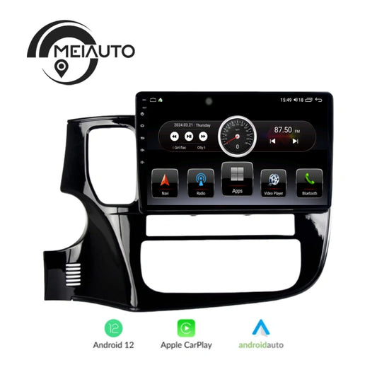 "Enhance Your Mitsubishi Outlander 2014-2017 with 10.2-Inch 2.5D Car Android Radio Multimedia Player: GPS Navigation, Plug-and-Play Head Unit"