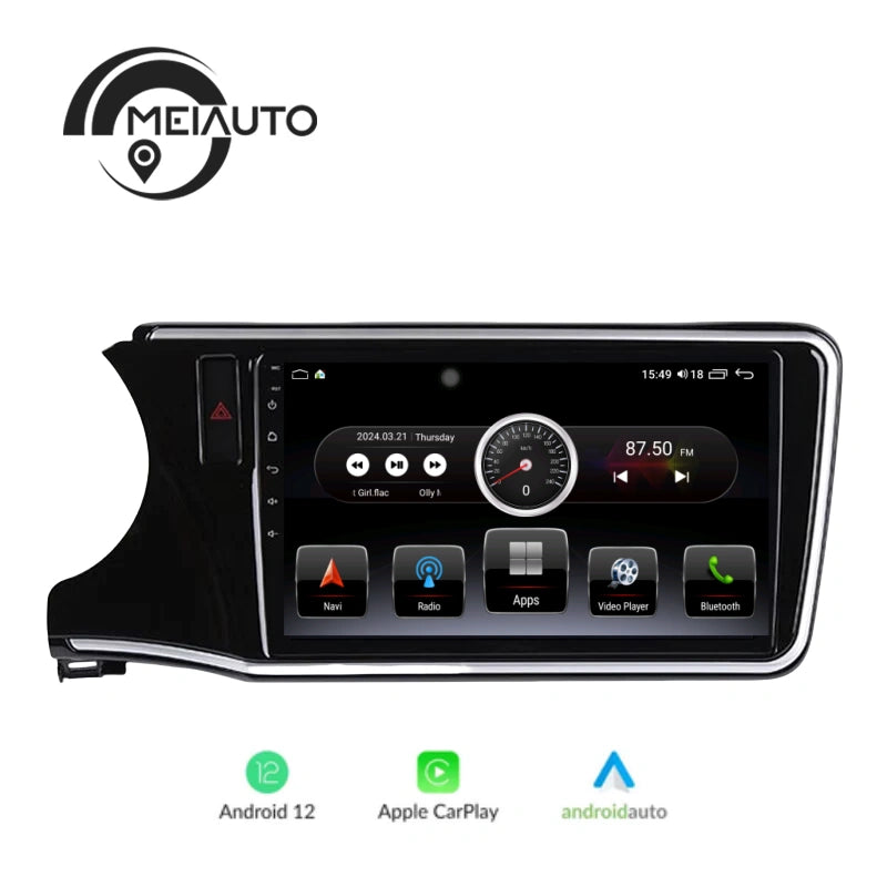 "Upgrade Your Honda City 2014-2017: 10.2-Inch Android Car Stereo Radio Multimedia Player with GPS Navigation, Bluetooth, Plug and Play Head Unit"