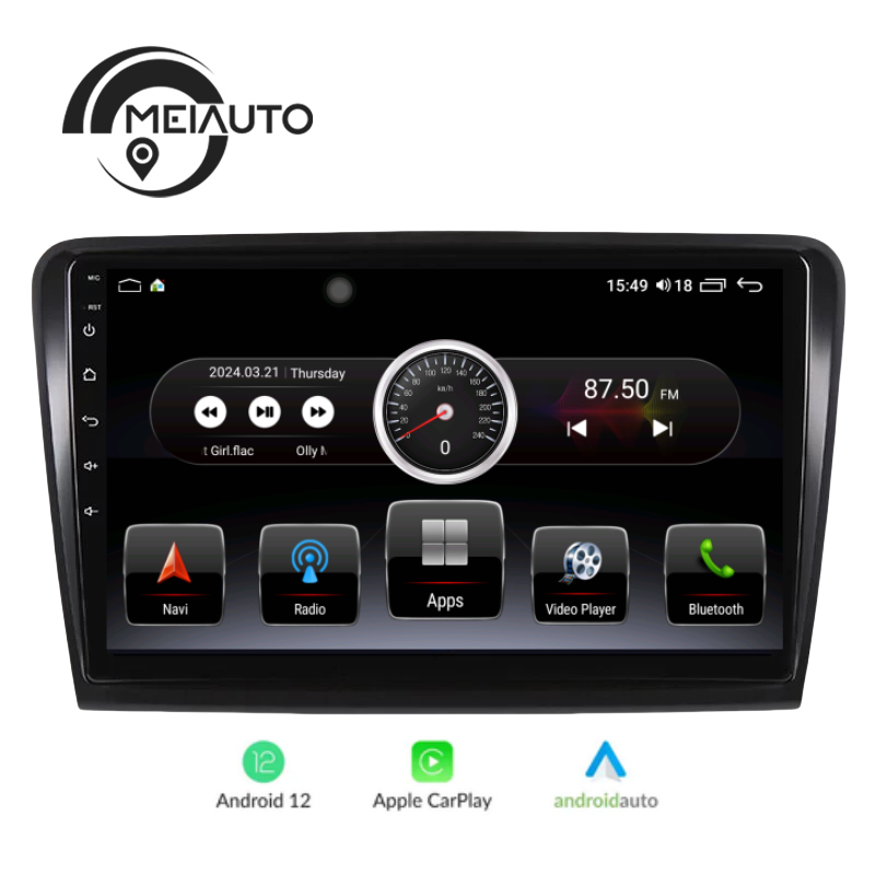 "Transform Your Driving Experience: 10.2-inch Car Android Radio Multimedia Player for Skoda Superb 2008-2014, 4G+64G Head Unit, GPS Navigation Stereo, Plug And Play"