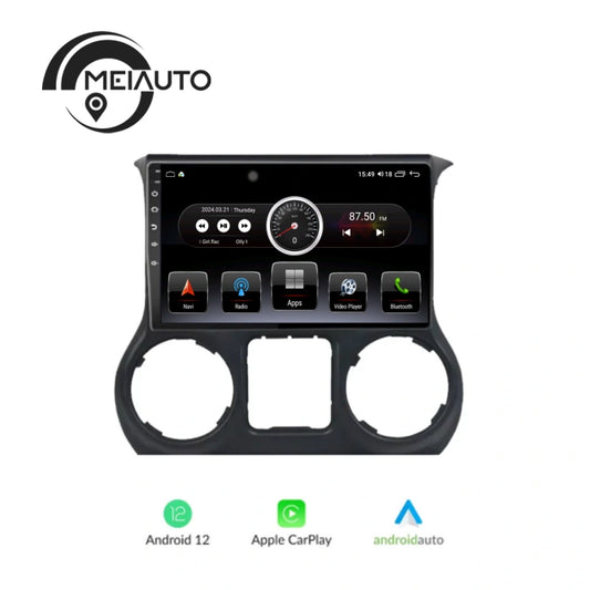 "Transform Your Jeep Wrangler 3 JK (2010-2018) with a 10.2 inch Car Audio Android AutoRadio Multimedia Player: Plug And Play Head Unit, GPS Navigation, Carplay Connectivity"