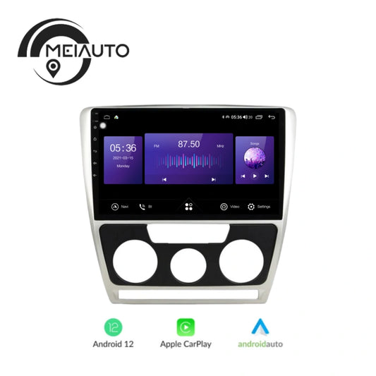 10.2&quot;Car Auto Android Audio Radio Multimedia Player For Skoda Octavia 2007-2014 GPS Navigation Head Unit Plug And Play