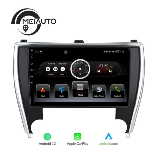 "Seamless Integration: 10.2-inch Plug And Play Car Radio Player Head Unit with GPS Navigation and Android Auto, Tailored for Toyota Camry US Version 7 XV 50 55 (2015-2017)"