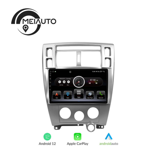 "Transform Your Ride: 10.2" Android Auto GPS Navigation Head Unit for Hyundai Tucson 1 2004-2010, Plug and Play"