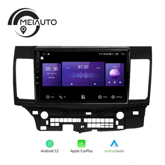 10.2 inch QLED Car Android Auto Radio Multimedia Player For Mitsubishi Lancer 2010-2016 GPS Navigation Head Unit Plug And Play