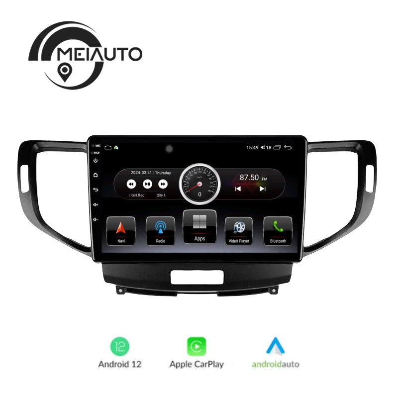 "Upgrade Your Honda Accord 8 2008-2012: 9-Inch Android Auto Radio Head Unit with GPS Navigation, Plug and Play Car Multimedia Player"