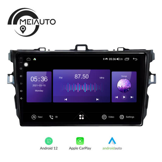 9INCH Android Car Radio Audio Player For Toyota Corolla 10 E140 E150 2006-2013 GPS Navigation Carplay Head Unit Plug And Play