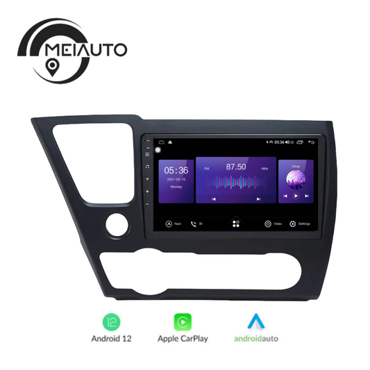 9 inch Android Car Radio Media Player For Honda Civic 9 рестайлинг 2013-2016 GPS Navigation Carplay Head Unit Plug And Play