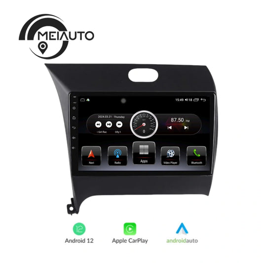 "Seamless Connectivity: KIA K2 Cerato 2 Forte 2012-2016 9-inch Android Car Stereo, GPS Navigation, CarPlay, Auto Head Unit Plug and Play"