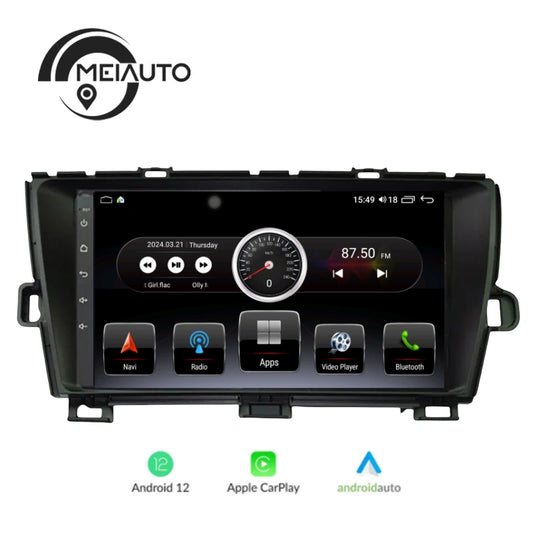 "Upgrade Your Toyota Prius XW30 (2009-2015) with 9-Inch Car GPS Navigation Radio Multimedia Player: Android Auto, CarPlay, Plug-and-Play Head Unit"