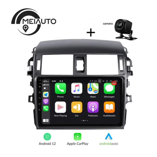 "Transform Your Toyota Corolla 10 E140 E150 (2006-2013) Driving Experience: Android Auto Car GPS Navigation Radio Multimedia Player, Plug-and-Play Head Unit"