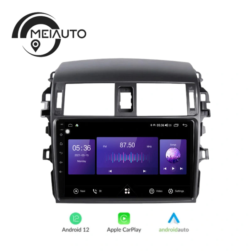 Android auto Car GPS Navigation Radio Multimedia Player For Toyota Corolla 10 E140 E150 2006-2013 Head Unit Plug And Play