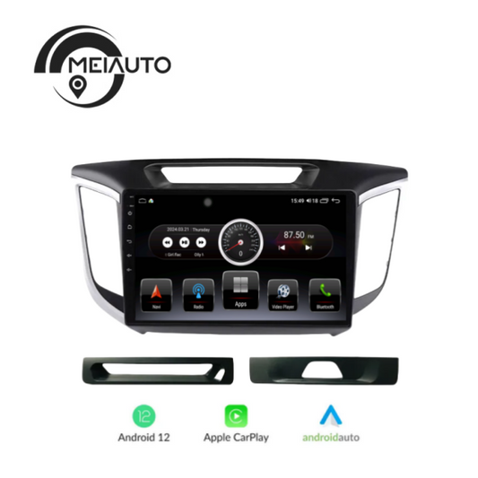 "Enhance Your Drive: Hyundai Creta IX25 2015-2018 Car Intelligent Radio Player with GPS Navigation, CarPlay, Android Auto, Plug and Play"