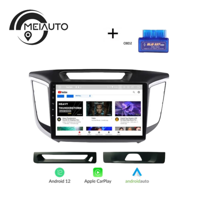 Car Intelligent Radio Player For Hyundai Creta IX25 2015-2018 GPS Navigation Carplay AndroidAuto Head Unit Plug And Play